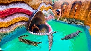 How To Build Swiming Pool Crocodile Around The Secret Underground House