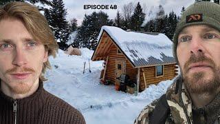 Portable Sauna, Road Building w/ ​⁠@Off-Grid-Island |EP48| Log Cabin Build on Off-Grid Homestead