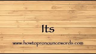 How To Pronounce Its ? How To say Its New Video