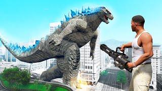 GTA 5 - DEFEAT the GIANT GODZILLA! (Mods)