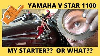 Yamaha V star 1100 replace starter clutch step by step
