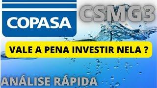 COPASA ANÁLISE DA AÇÃO E RESULTADOS DO 1T22 ! CSMG3 É MELHOR QUE SAPR11 ? VALE A PENA INVESTIR ?