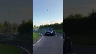 X3M LOST CONTROL ON ROUNDABOUT