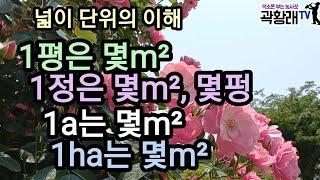 1평은 몇 제곱미터, 1정은 몇 제곱미터, 몇 평 1a와 ha