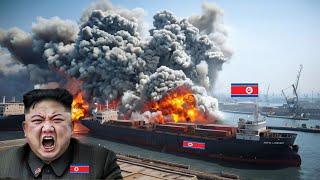 Kim Jong-Un Shocked! 4 North Korean Cargo Ships Carrying 1,400 Tons of Ammunition Destroyed by US