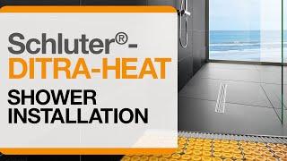 How to install DITRA-HEAT electric floor warming in a shower