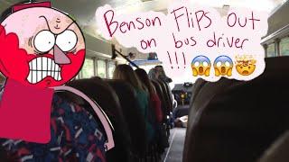 BENSON FLIPS OUT ON BUS DRIVER - animation parody