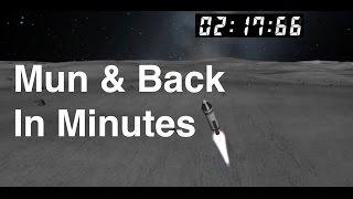 Kerbal Speedrun - Building, Launching, Landing, Returning from Mun