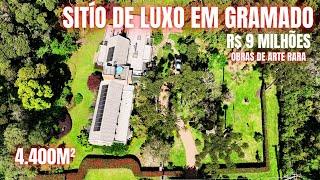 LINDA MANSÃO DE 4.400M² DE TERRENO NO GRAMADO GOLF CLUBE