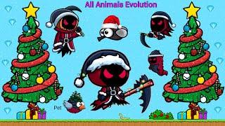 All Animals Evolution With New Xmas Reapers Pet And Christmas Update (EvoWorld.io)