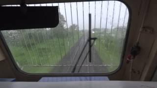 [IRFCA] Dual Cab EMD Locomotive cab Ride on a rainy evening!!!