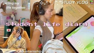 WEEKLY-DIARY  getting my life together, study vlog, cas internship & learning to LET GO