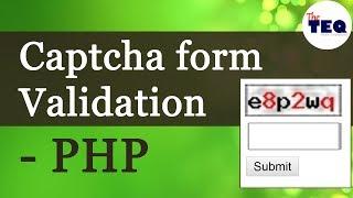 CAPTCHA in PHP : How to create captcha form validation in php / PHP Tutorial (2019)