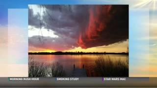 Shelf clouds highlight Hampton Roads sky