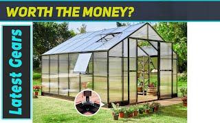 Large Polycarbonate Greenhouse with Quick Connector Assembly - Best Winter Gardening Solution!