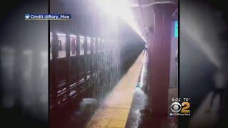 Subway Riders Outraged By Flooded Stations