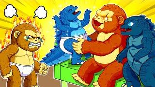 Poor Baby Godzilla vs Kong Life: My Parents Don't Love Me |  Godzilla Funny Cartoon