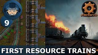 FIRST RESOURCE TRAINS - Step 9: Factorio Megabase (Step-By-Step)