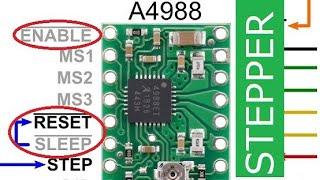 A4988 Driver Tutorial How to Use ENABLE, SLEEP, and RESET Pins for Stepper Motor Control