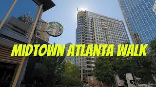 Walking Atlanta : Exploring Midtown to Piedmont Park via Peachtree St NE | October 2023