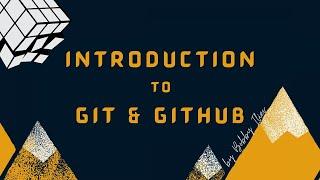 Part 1 Introduction to Git - Getting Started