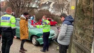 Accident cu trei victime pe trotuar pe Strada Caminelor din Resita