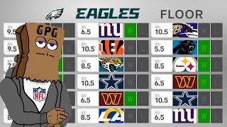 FULL Philadelphia Eagles 2024 Preview: Win Total Floor & Ceiling