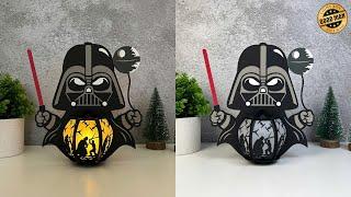 How To Make Paper Cut Lantern Star Wars