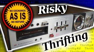 Risky Thrifting! Thrift Store Electronics Tested, including an 8-track! v.4