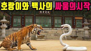 호랑이와 백사의 싸움의시작 절마당이 피로 물들었다 전설은 거짓이 아니었다 [반전실화][오디오북][실화사연][사연라디오][사이다사연][감동사연][드라마][신청사연]