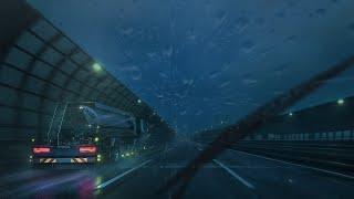 ️Rainy Highway Drive at Dawn  Relax & Fall Asleep Fast 