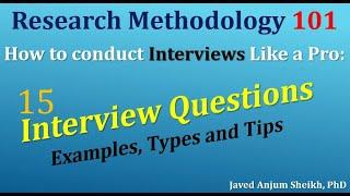 How to Prepare Interview Questions Like a Pro: Examples, Types and TipsResearch Methodology 101