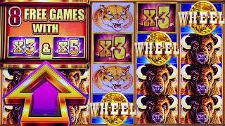 SUNSET ARROW GAMES  RARE WHEEL BONUS on MAX BET