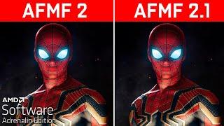 AMD AFMF 2 vs AFMF 2.1 : Side-by-Side Comparison in 8 Games (RX 6600)