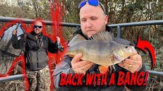 I'm Back Baby!! BIG River Perch Lure Fishing!!