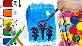 Simple Art Ideas | Beautiful Painting For Kids & Toddlers 