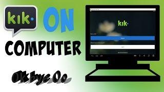 kik on computer