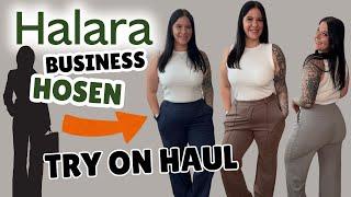 Beste Halara Business Hosen Try on Haul Curvy Fashion