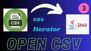 CSVIterator Opencsv In Java | Read Large CSV Files in java | Open csv tutorials Java| CSV Iterator