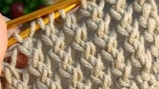 Gorgeous easy two needle knitting pattern#onlineannatim #crochet #knitting #