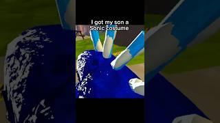 I got my son a Sonic costume #animalcompany #sonic #vr #shorts