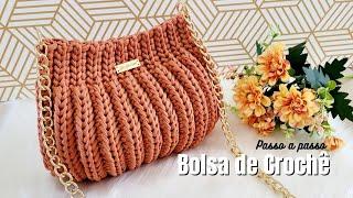 CROCHET BAG WITH INTERISE BASE AND HERBERRYBOARD STITCH