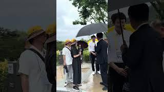 비 내리는 봉하마을.