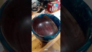 🪵Walnut Wood Resin Bowl | Teexpert Crystal Clear Epoxy