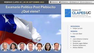 Webinar CLAPES UC: “Escenario Político Post Plebiscito ¿Qué viene?”