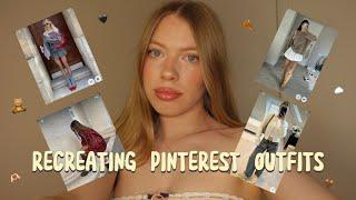 RECREATING PINTEREST OUTFITS FOR AUTUMN | including new in asos, motel & more