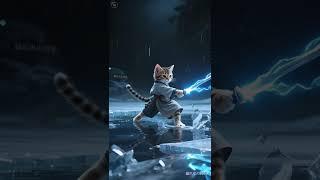 #cat #古风 "In a decade, the tabby father-daughter duo will return to the jianghu."