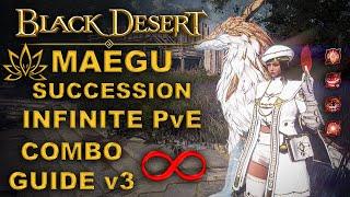 BDO | Queen of PvE - MAEGU Succession Infinite Combo Guide V.3 |