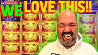 FIST BUMP-LICIOUS MOMENT!! with VegasLowRoller and MaVLR on Extreme Wild Lanterns Slot Machine