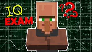 I took an IQ test of VILLAGERS in Minecraft!